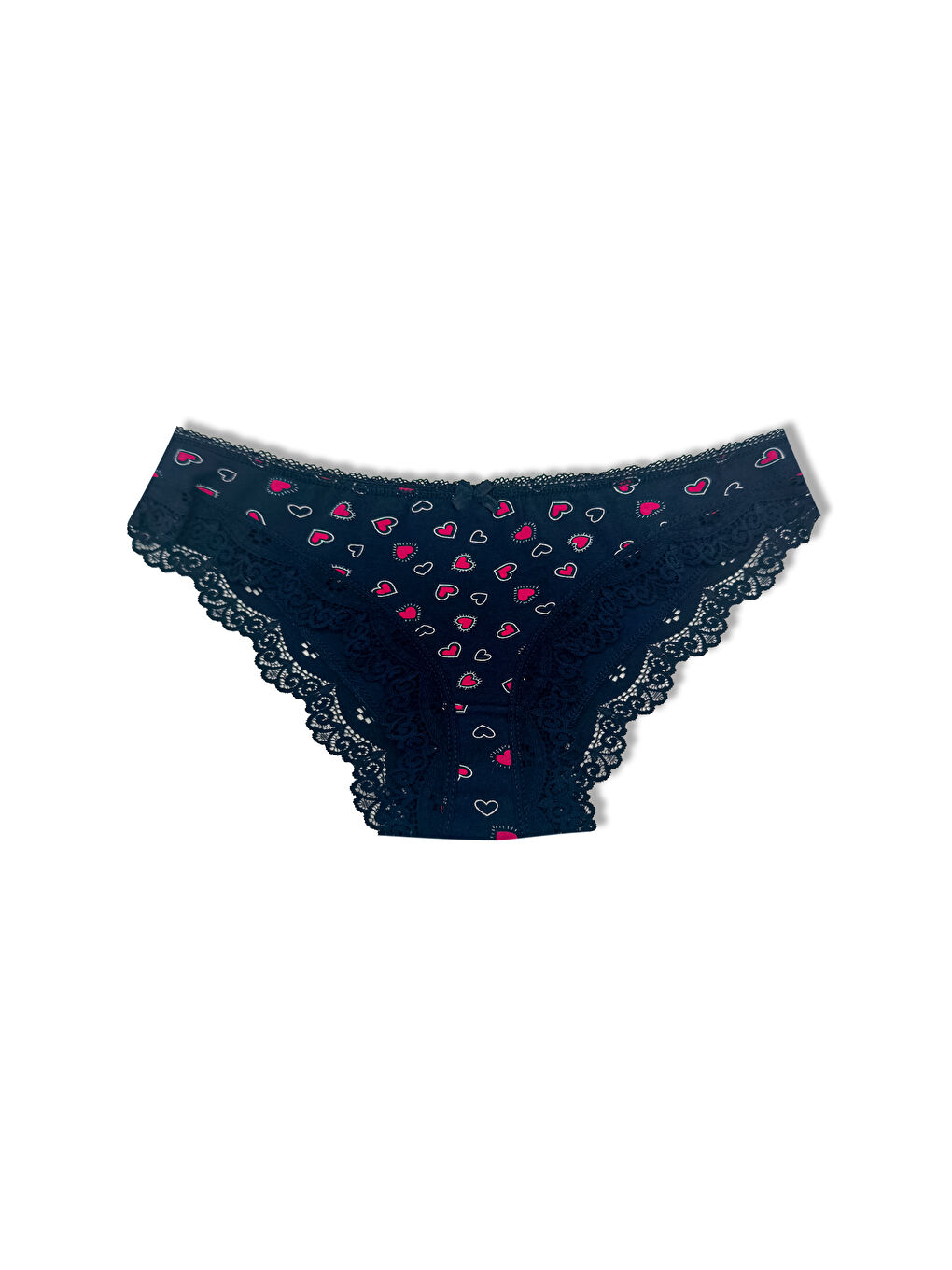 Pamuklu Karışık Desenli Paçası Dantel Slip Kadın Külot 12'li-2