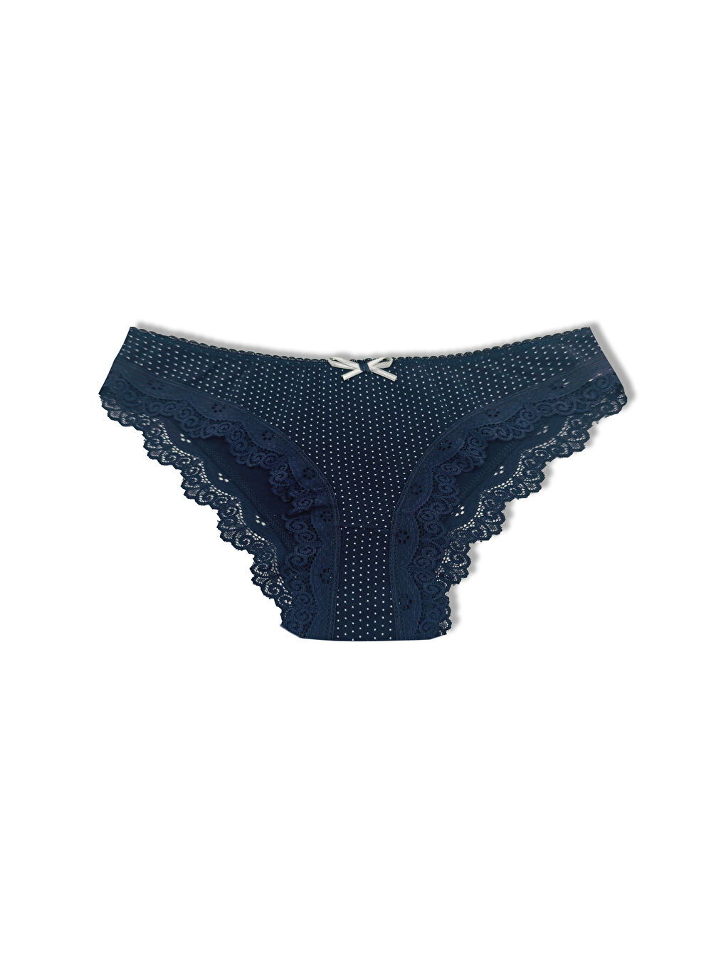 Pamuklu Karışık Desenli Paçası Dantel Slip Kadın Külot 12'li-3