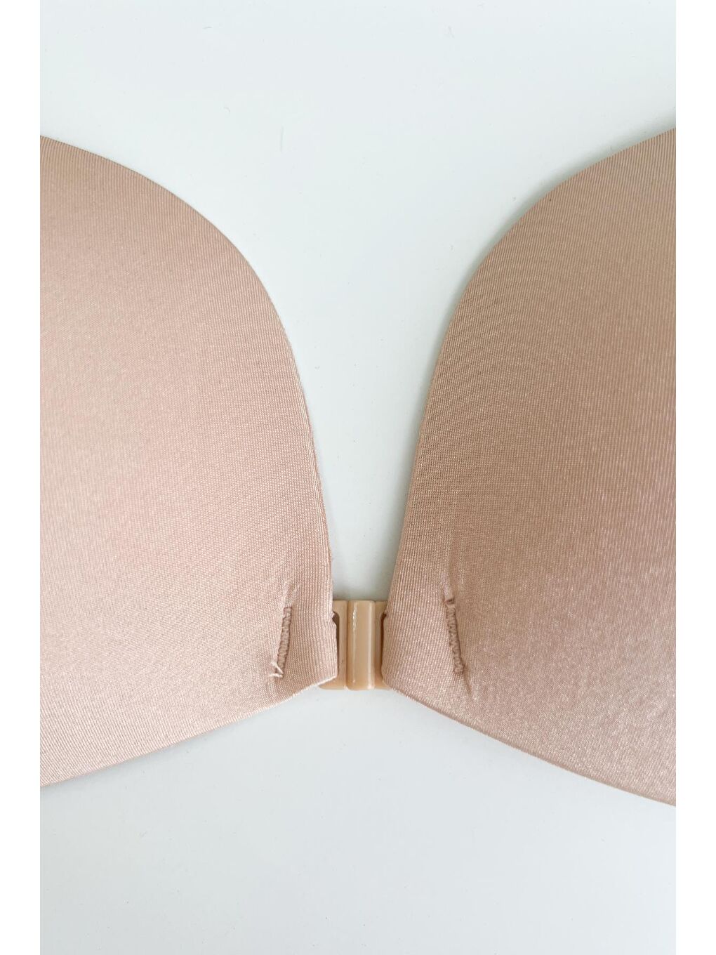 Bej Ten Askısız Straplez Göğüs Dikleştirici Yapışkan Sütyen-6