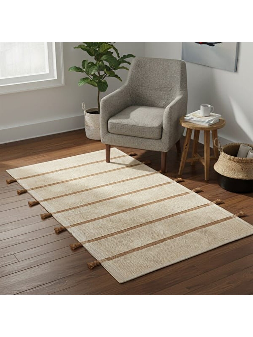Evidea Soft Rigel Banyo Paspası - Ekru / Bej - 60x100 Cm
