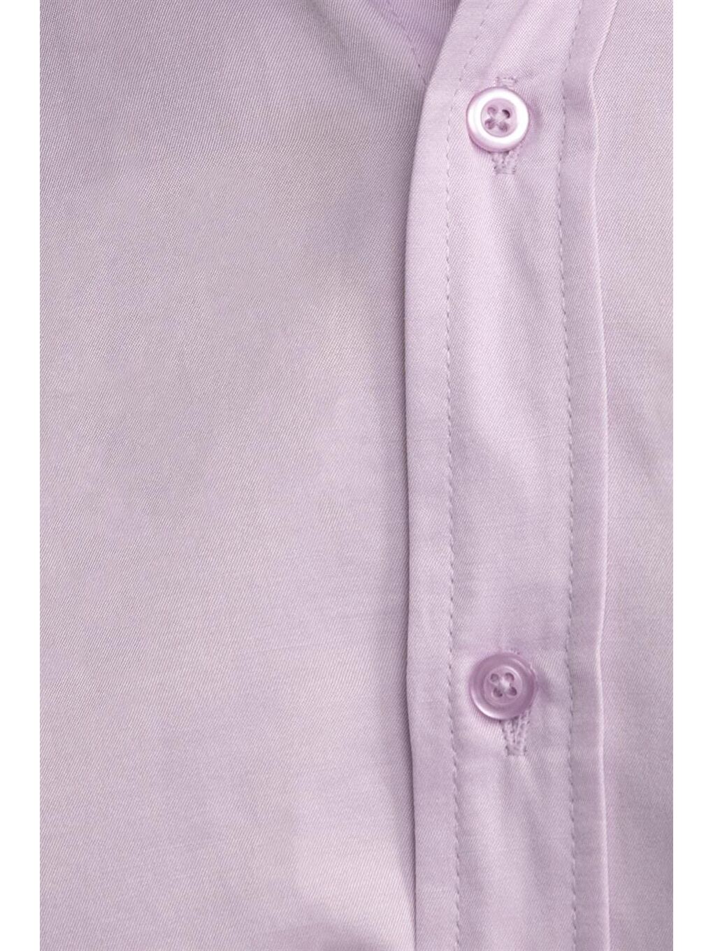 Pembe Klasik Fit Rahat Kesim Düz Erkek Gömlek-4