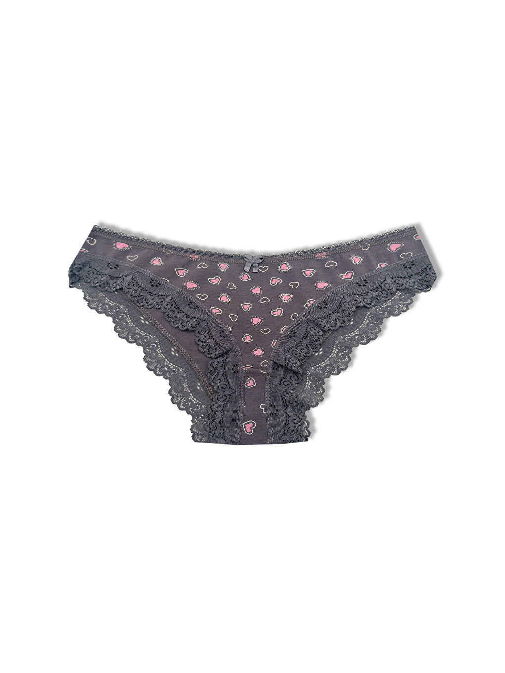 Pamuklu Karışık Desenli Paçası Dantel Slip Kadın Külot 10'lu-2