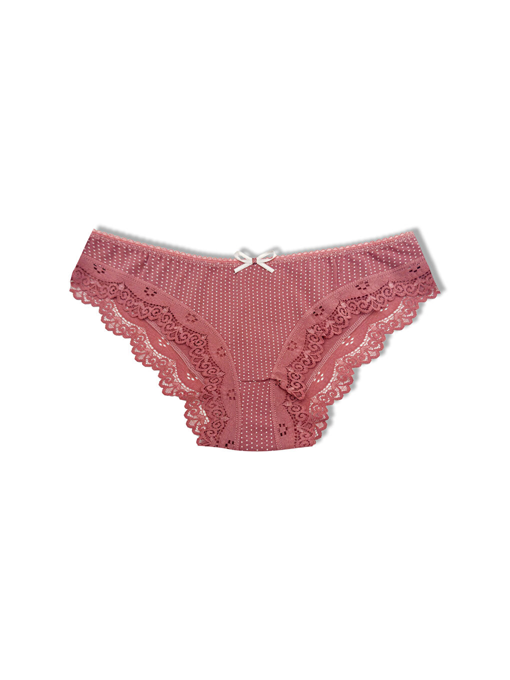 Pamuklu Karışık Desenli Paçası Dantel Slip Kadın Külot 10'lu-3