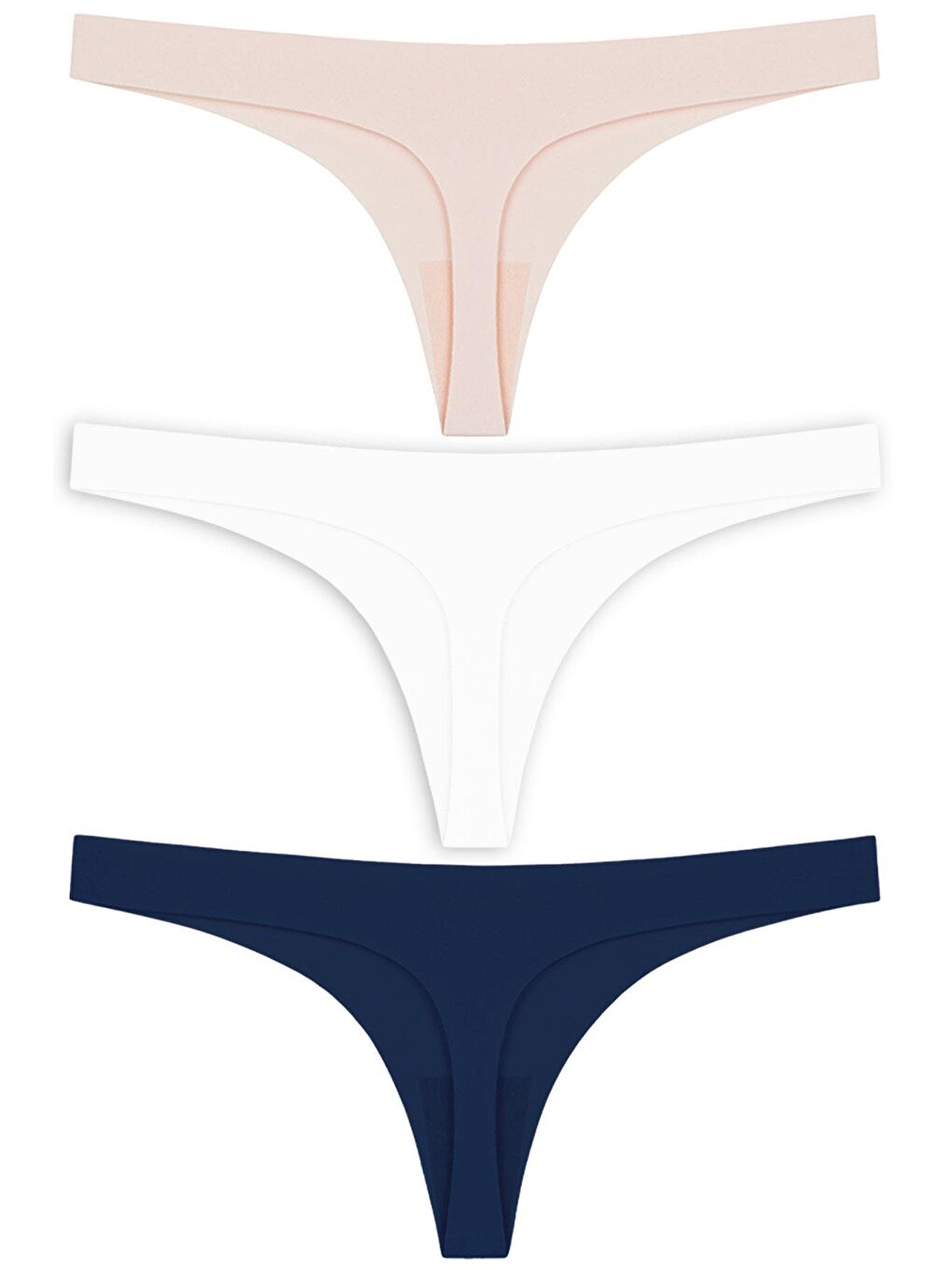 Karışık Basic Lazer Kesim Tanga Külot 3'Lü Paket - 2