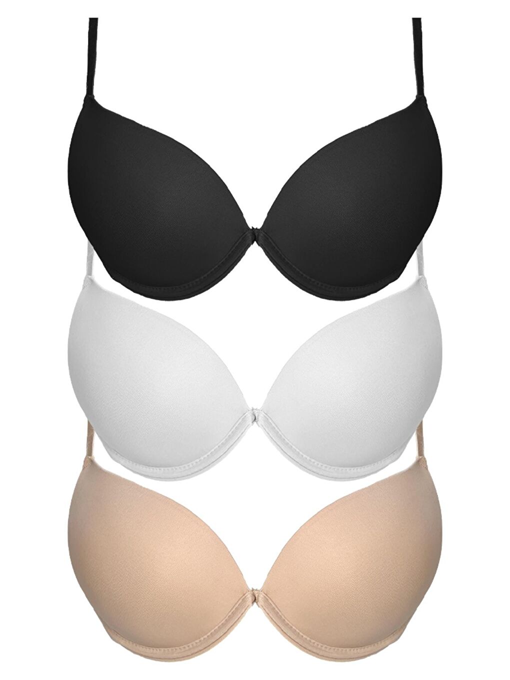 Karışık Lol Up Push Up Balenli Sütyen 3'Lü Paket