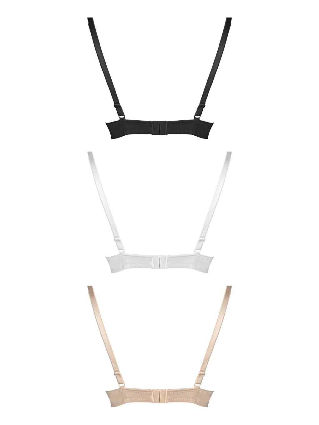 Karışık Lol Up Push Up Balenli Sütyen 3'Lü Paket-1