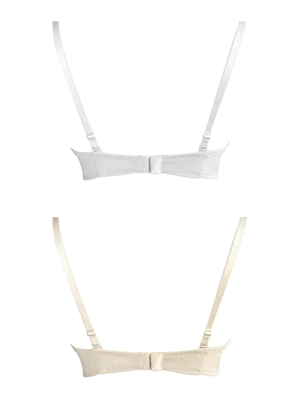 Karışık Balenli Toparlayıcı Dolgusuz Straplez Lotus Sütyen 2'Li Paket-3-1