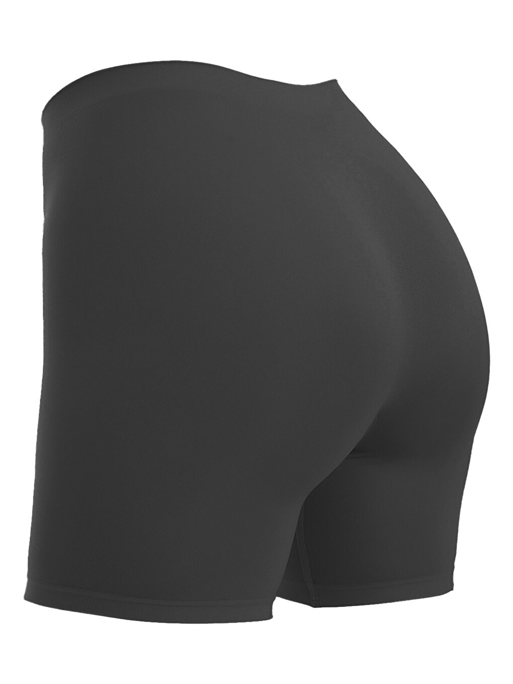 Premium - Kadın Siyah Ultra-Rahat Seamless Yüksek Bel Uzun Paça Boxer-1