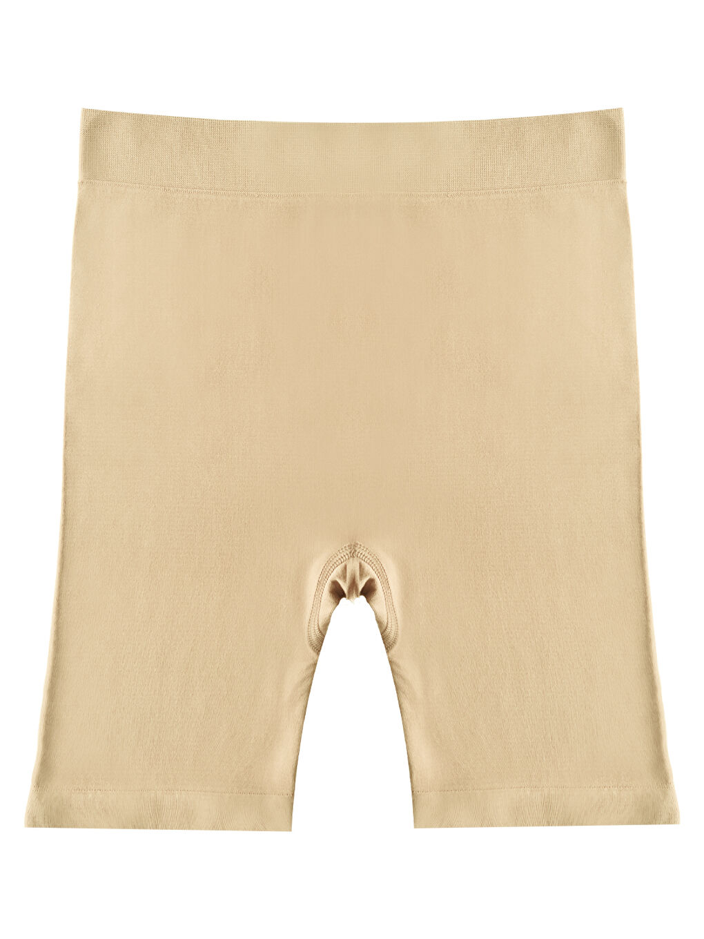 Bej Premium - Kadın Ten Ultra-Rahat Seamless Yüksek Bel Uzun Paça Boxer