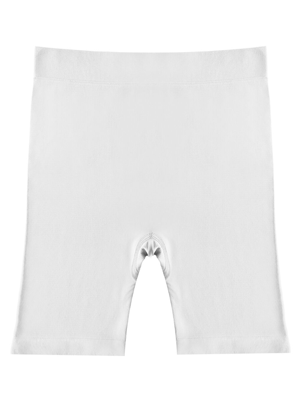 Premium - Kadın Beyaz Ultra-Rahat Seamless Yüksek Bel Uzun Paça Boxer