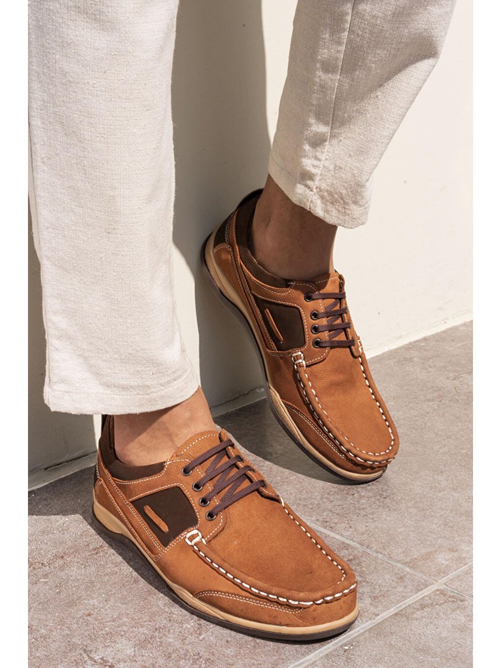 Kahverengi THORN 3FX Camel Erkek Marin Ayakkabı-1