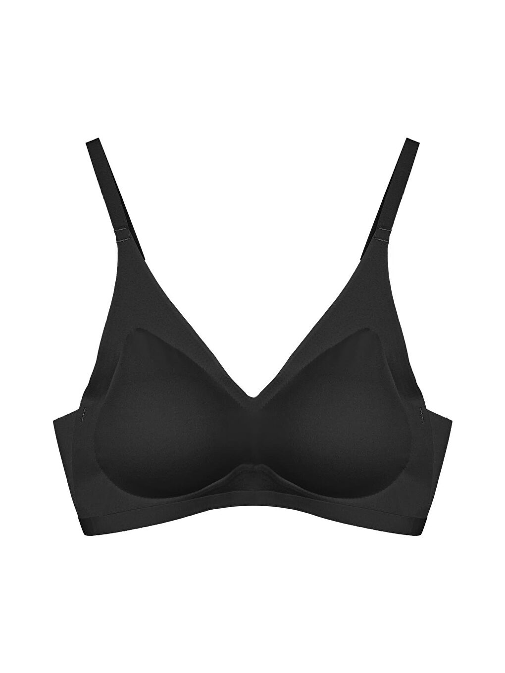 Siyah Lazer Kesim Dikişsiz Sütyen Çıkarılabilir Pedli Hayalet Sütyen Agraflı Ayarlanabilir Askılı