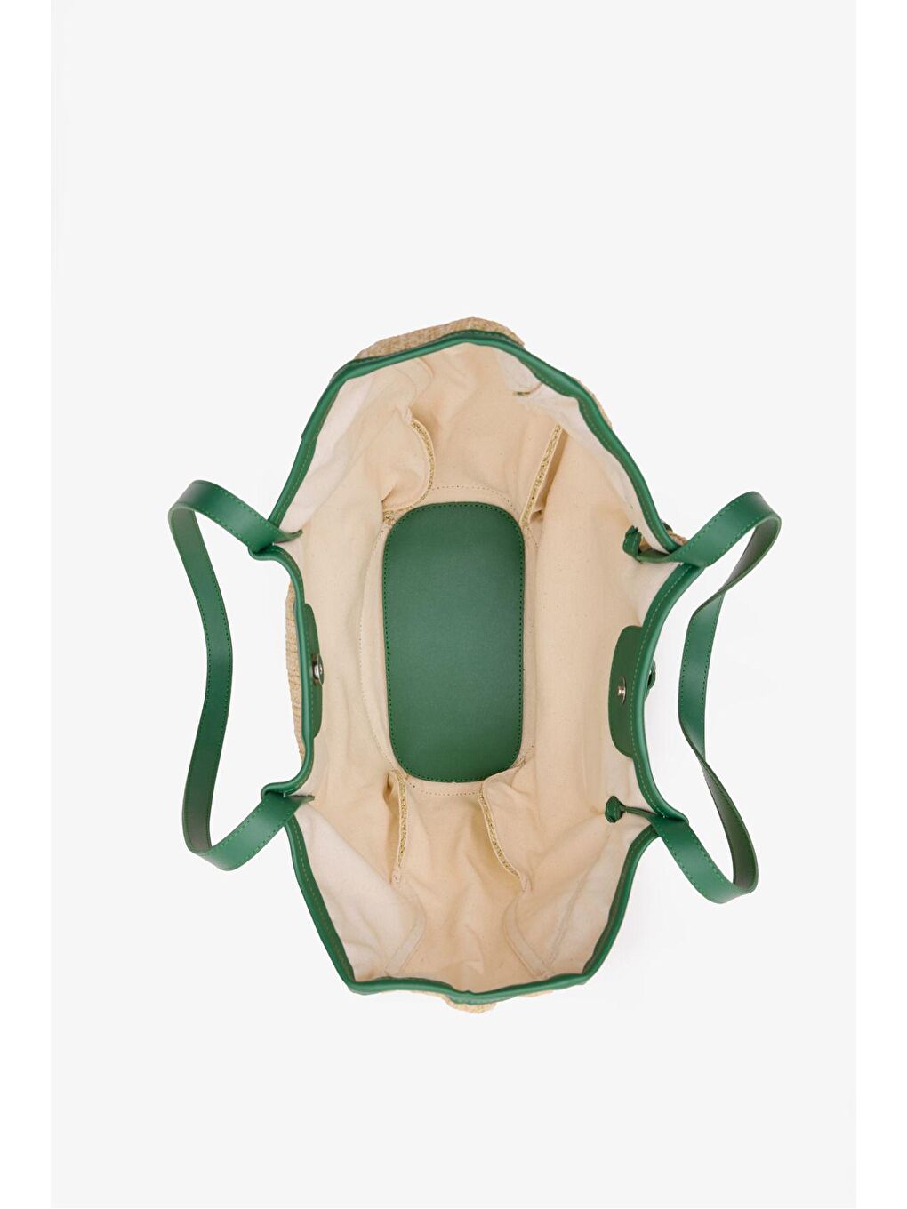 Large Tote Bag Hasır & Yeşil Niesha Allure-Mer-5