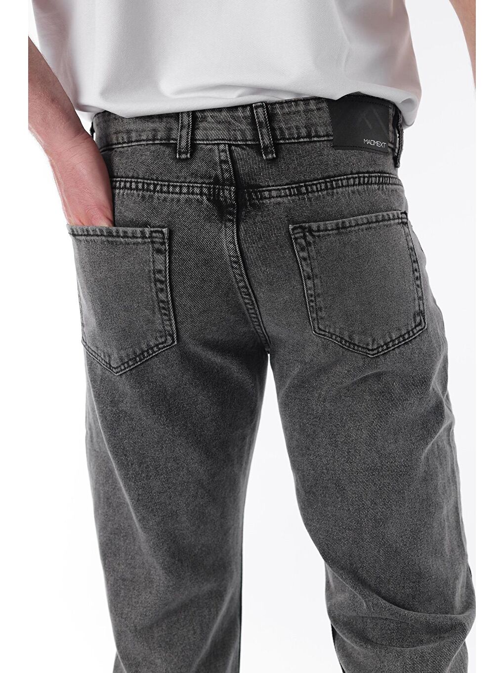 Antrasit Rahat Kesim Erkek Jean Pantolon E7404-2