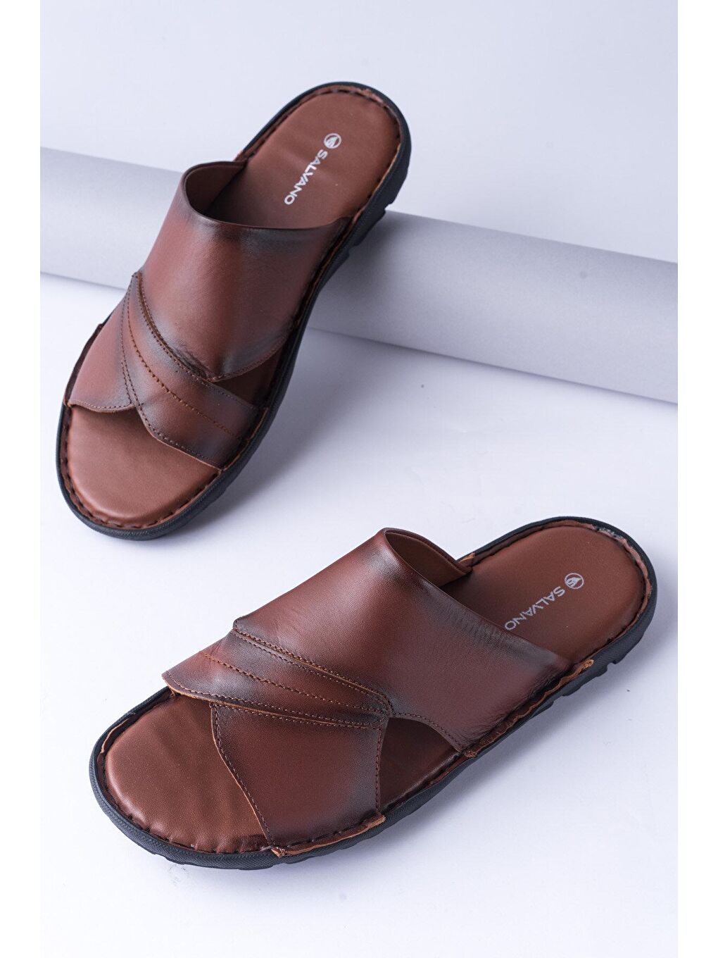 Kahverengi MAIN 3FX Taba Erkek Terlik-1