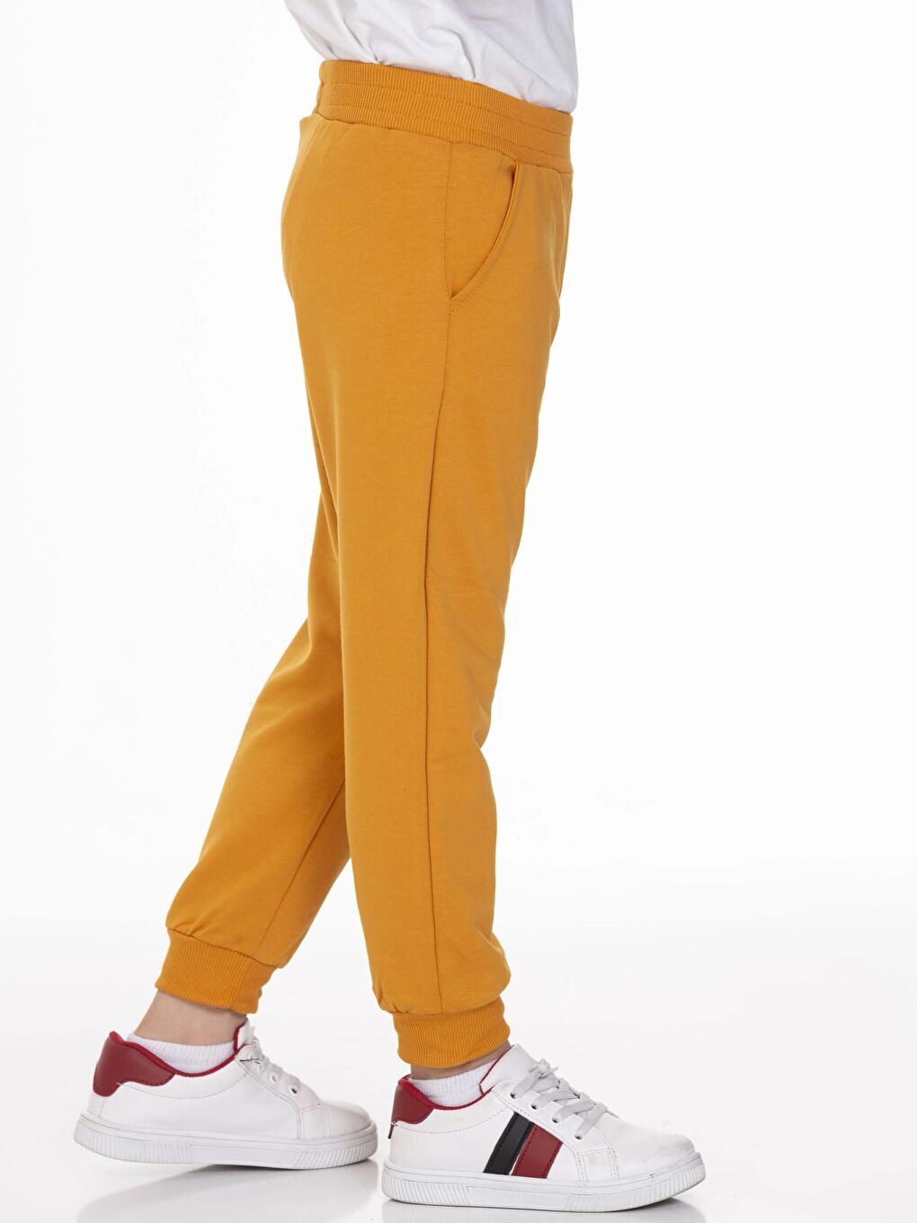 Sarı Beli Lastikli Erkek Bebek Jogger Eşofman Altı 50707-3