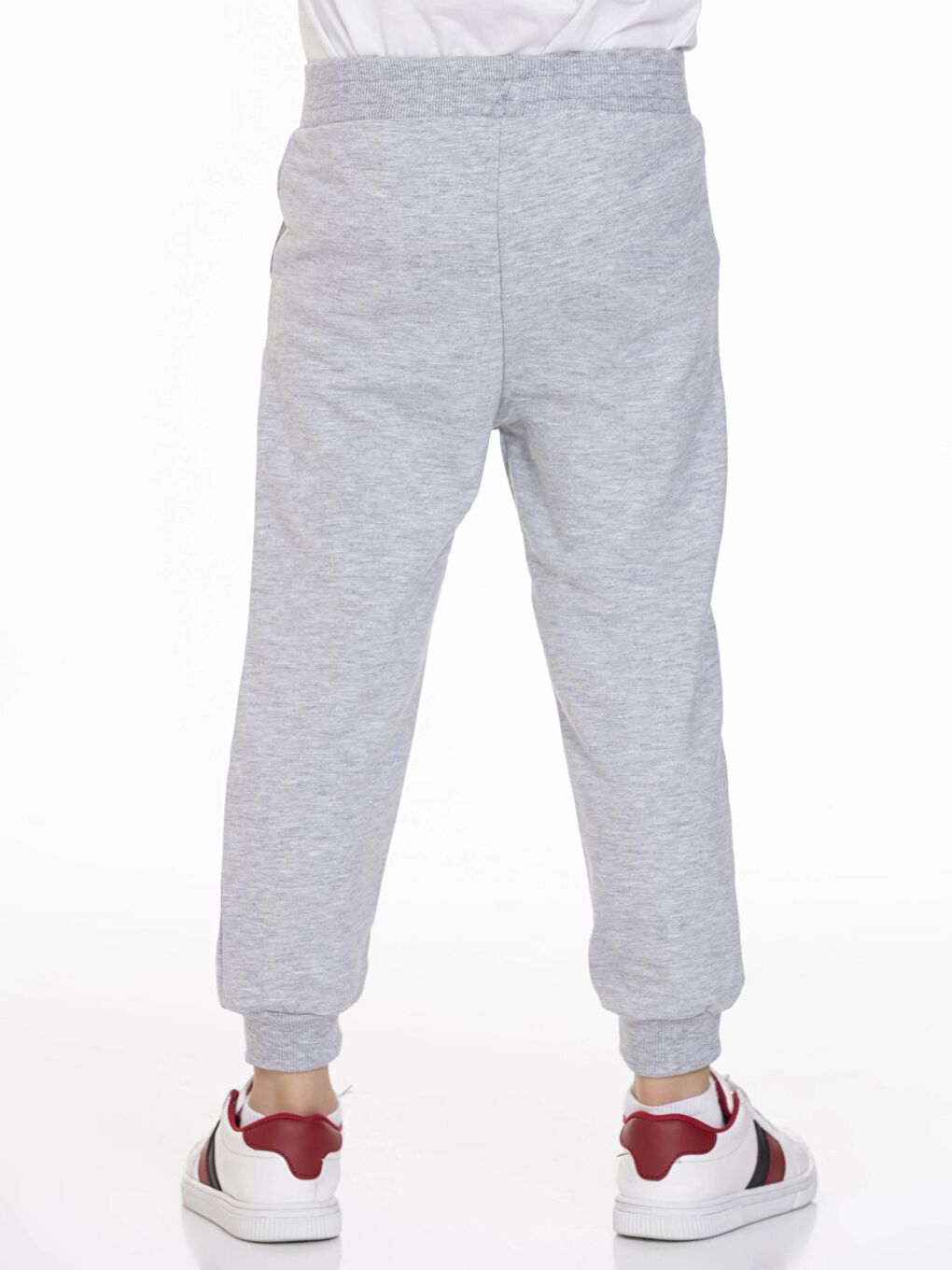 Gri Beli Lastikli Erkek Bebek Jogger Eşofman Altı 50707-3