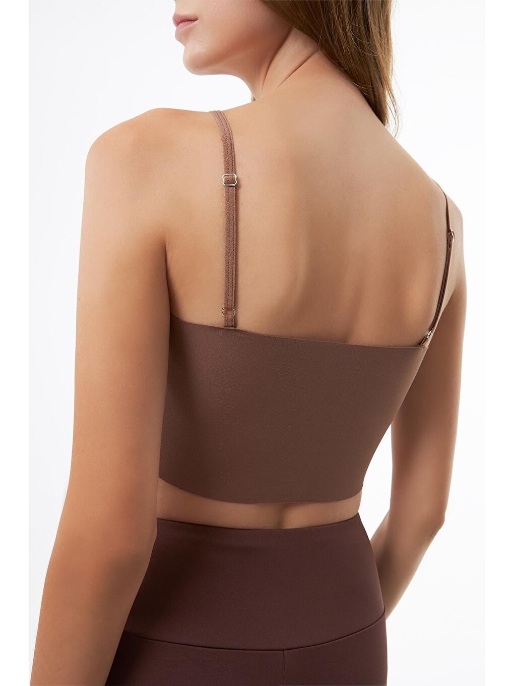 Karışık Ayarlanabilir İnce Askılı Lazer Kesim Crop Büstiyer 6'Lı Paket-7