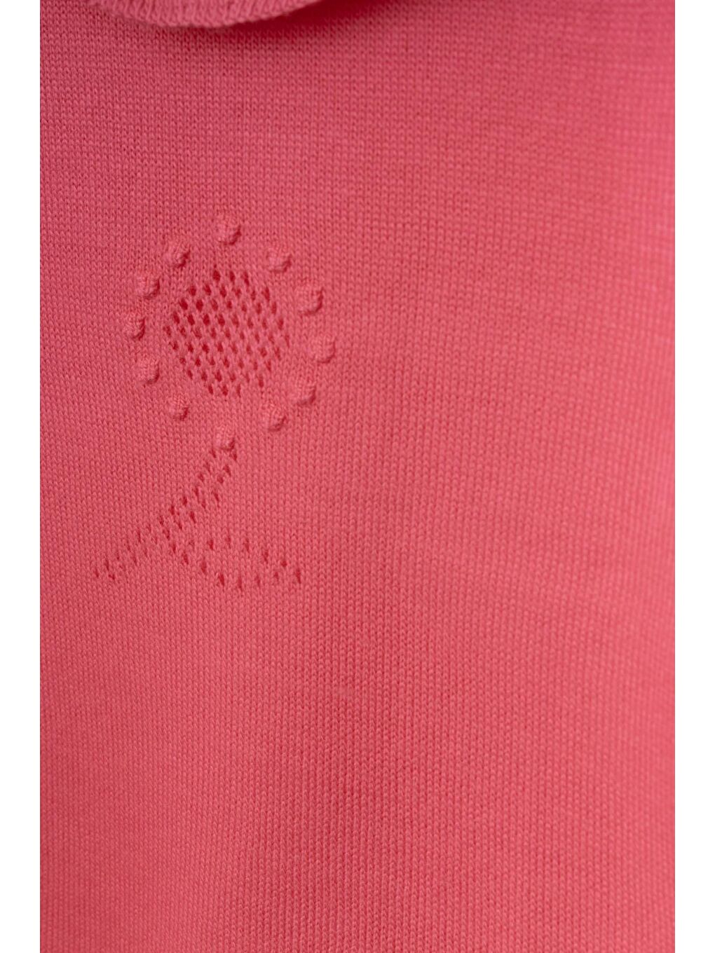 Fuşya Triko Noktalı Kız Takım 4029-1