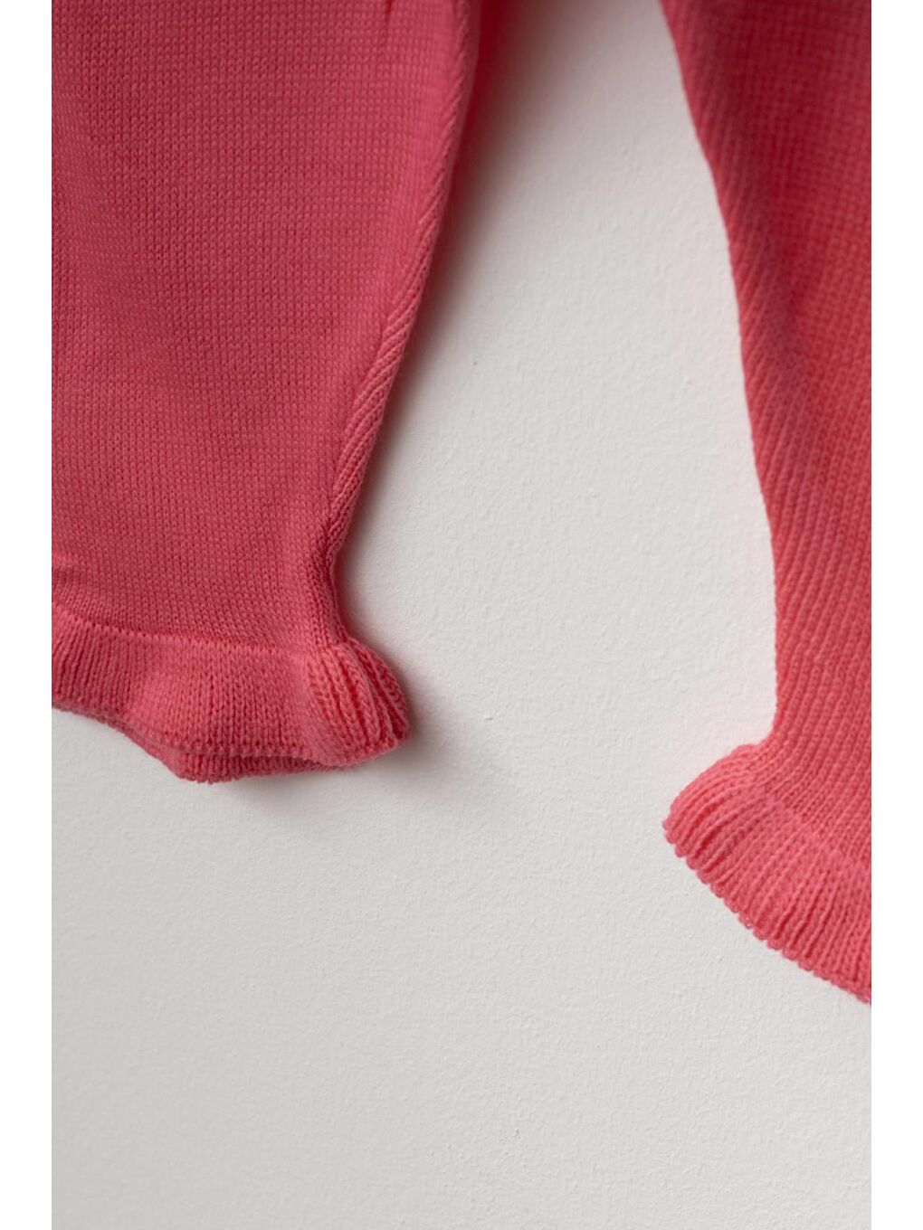 Fuşya Triko Noktalı Kız Takım 4029-2