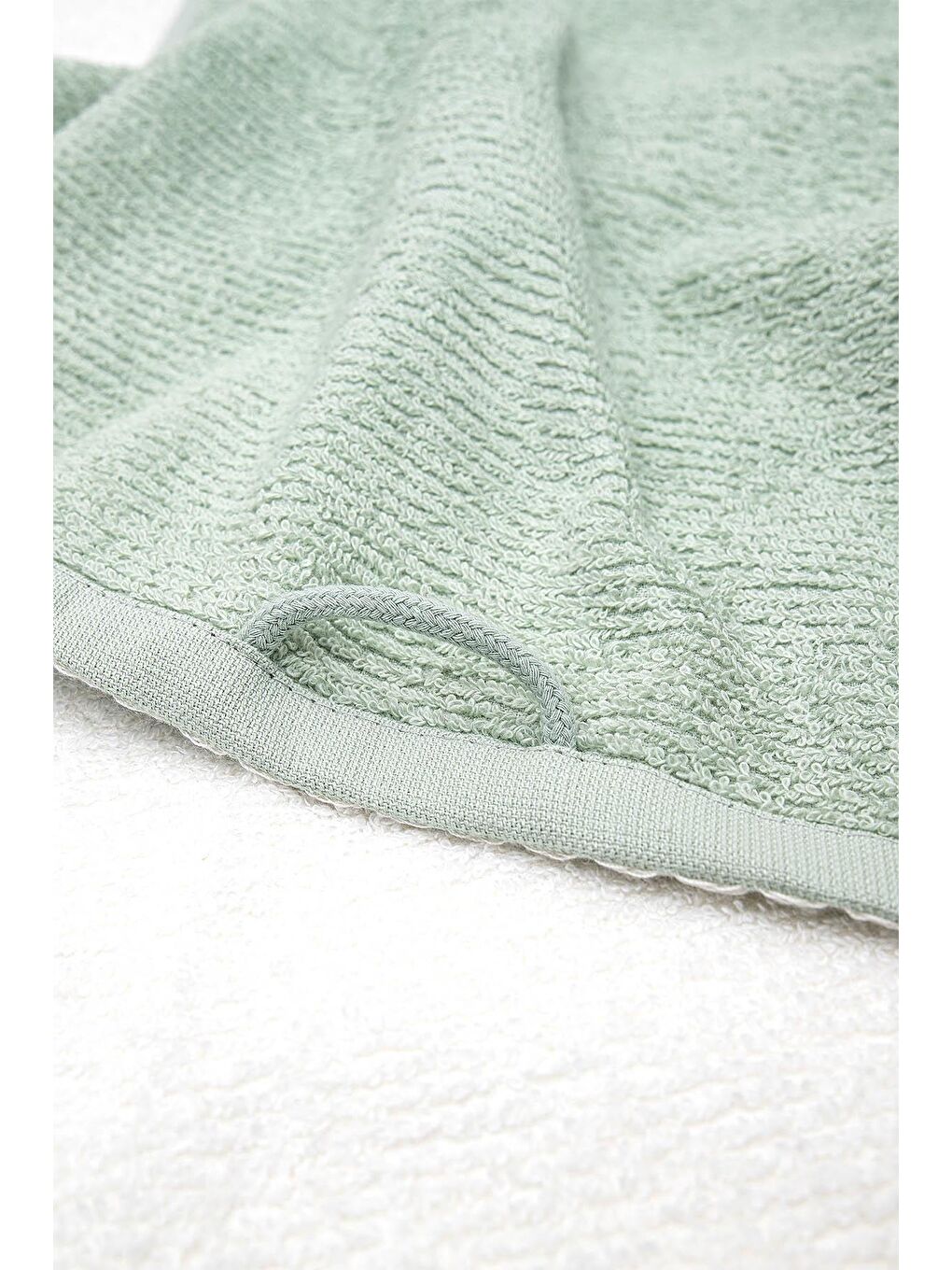 Yeşil Vera 2'li Mutfak Havlusu %100 Pamuk Bukle-Bukle Krem-Mint 50X70 Cm-3