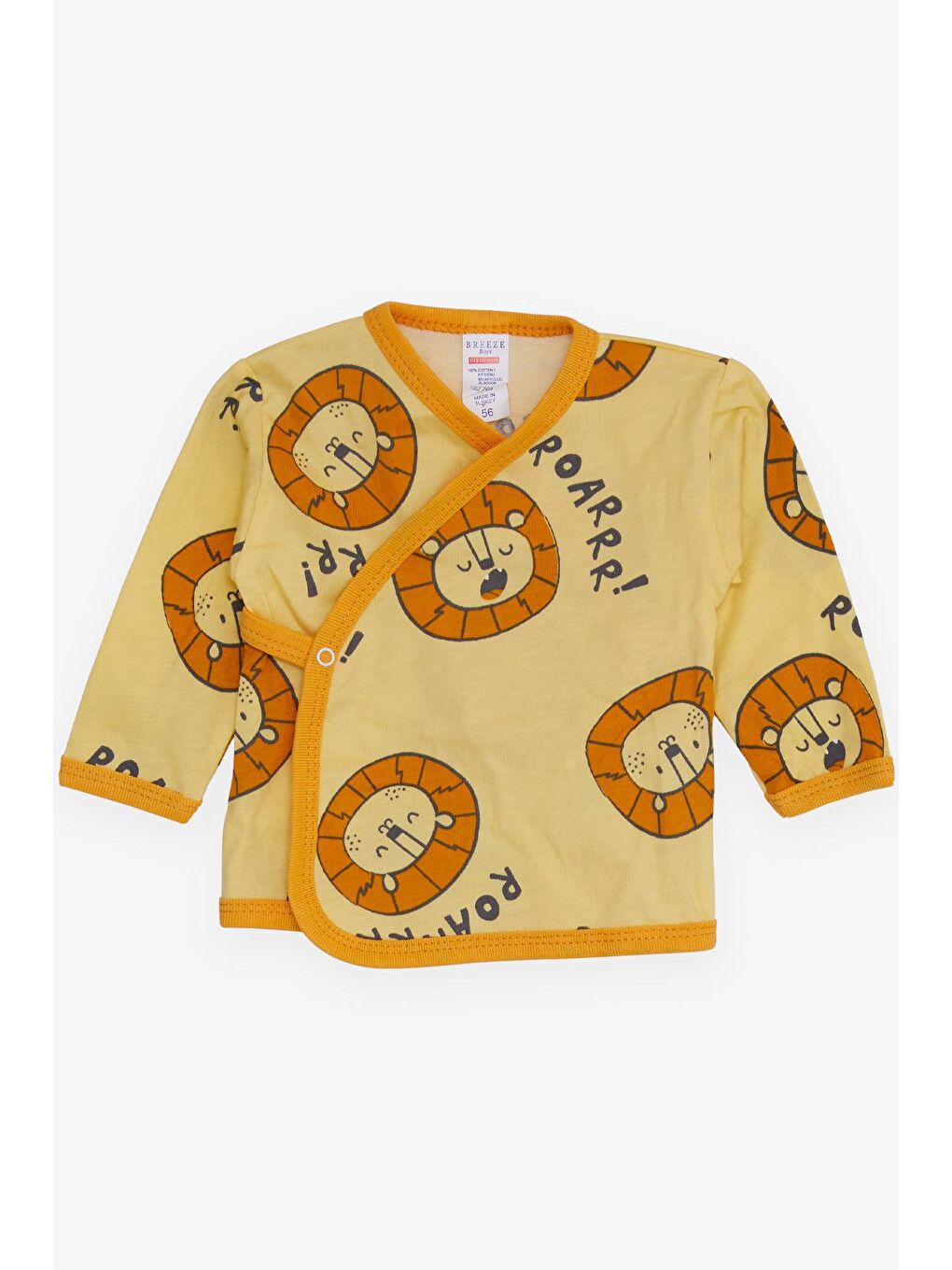 Erkek Bebek Hastane Çıkışı 5 li Aslancık Desenli Sarı (0-3 Ay)-2