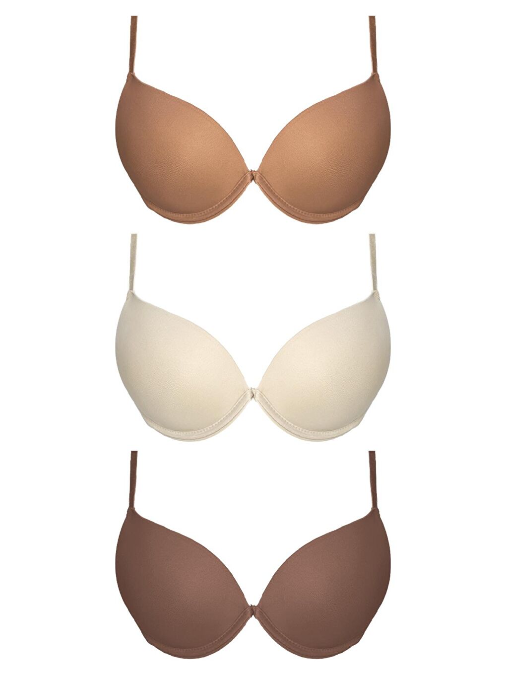 Karışık Lol Up Push Up Balenli Sütyen 3'Lü Paket