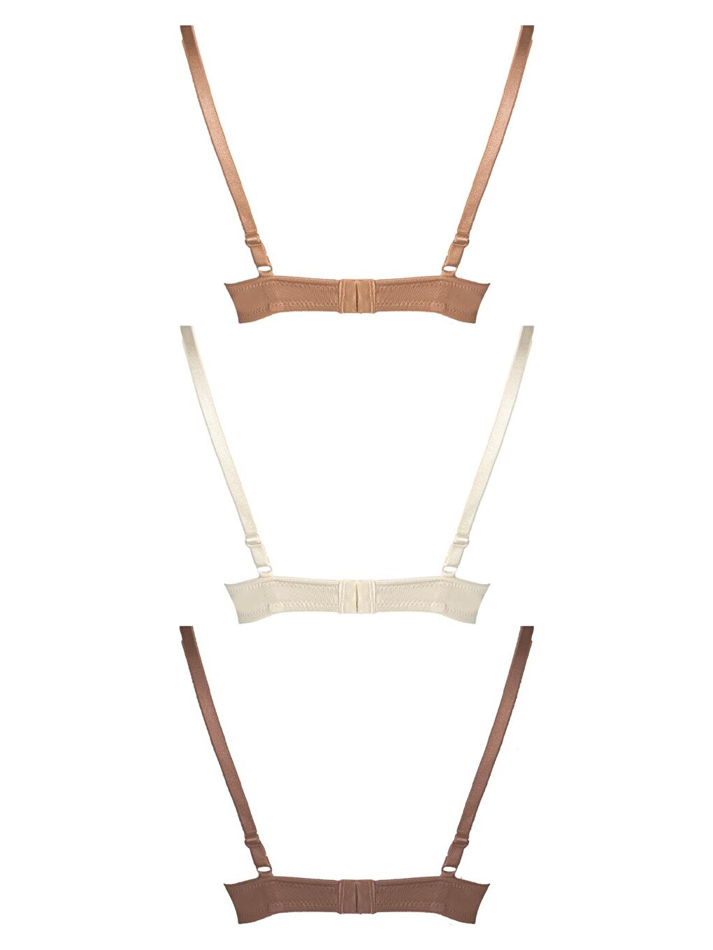 Karışık Lol Up Push Up Balenli Sütyen 3'Lü Paket-1