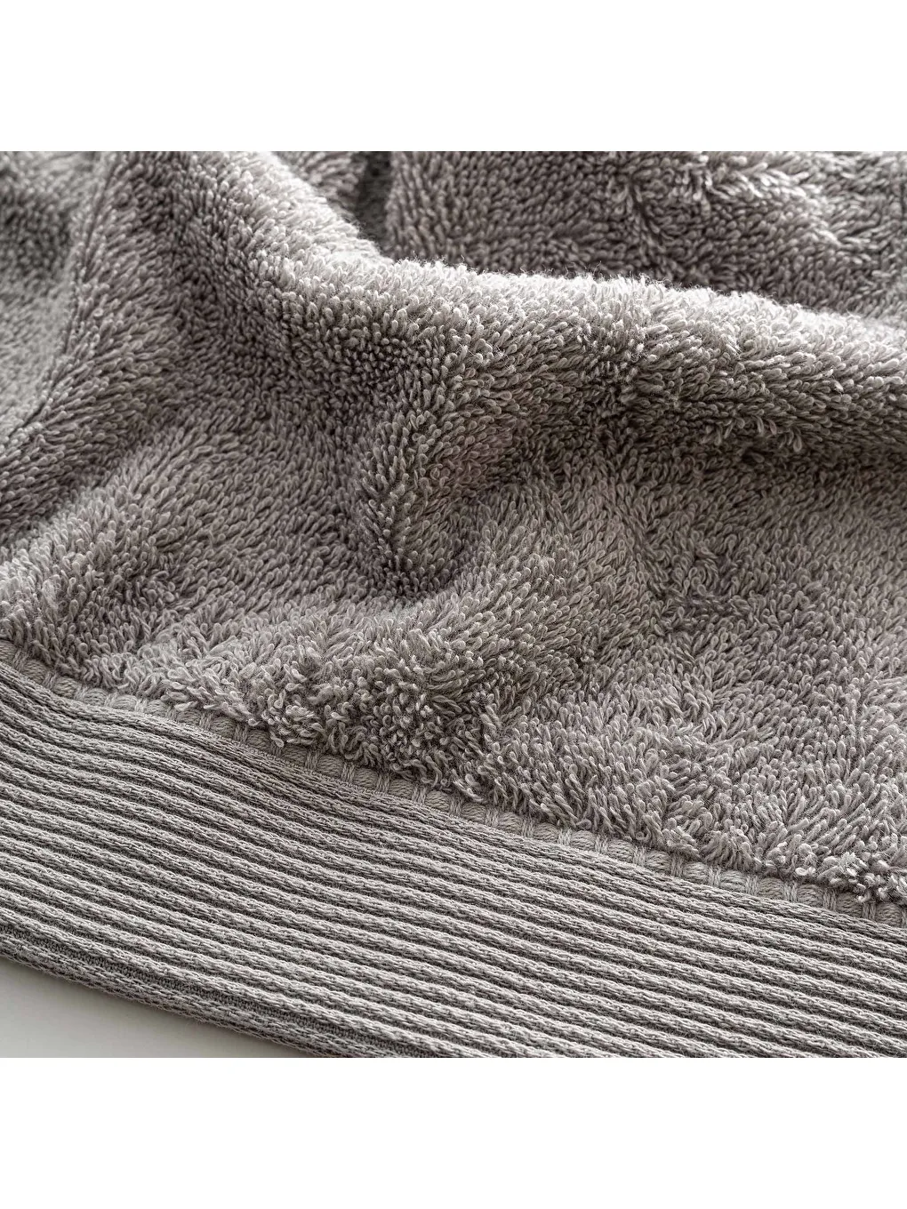 Elena Banyo Havlusu %100 Pamuk Gri 80x150 Cm-1