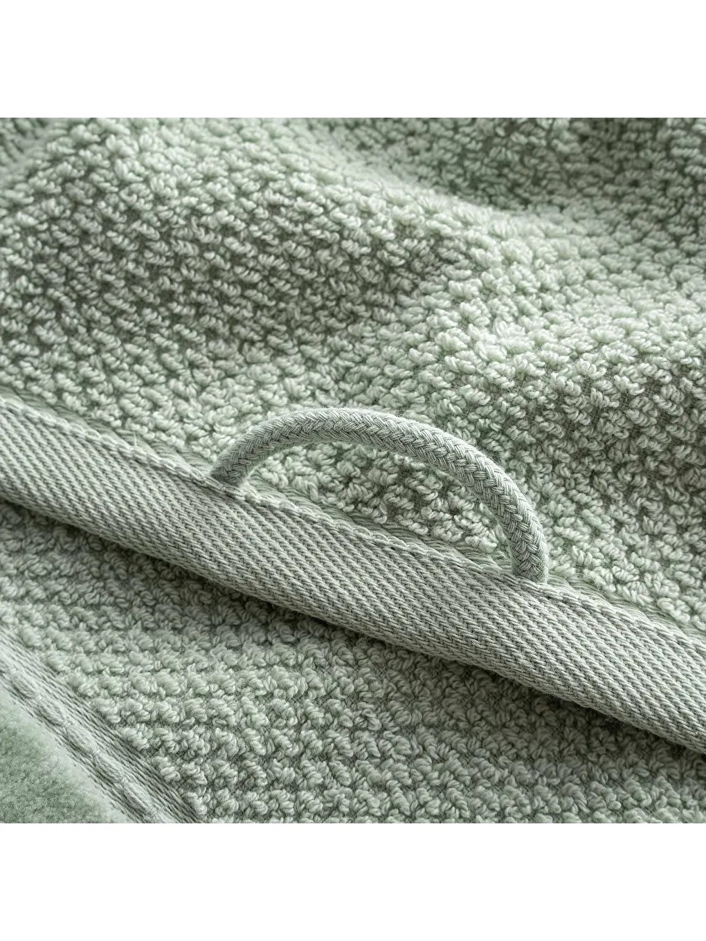 Yeşil Anna Yüz Havlusu %100 Pamuk Jakarlı Mint 50x90 Cm-2