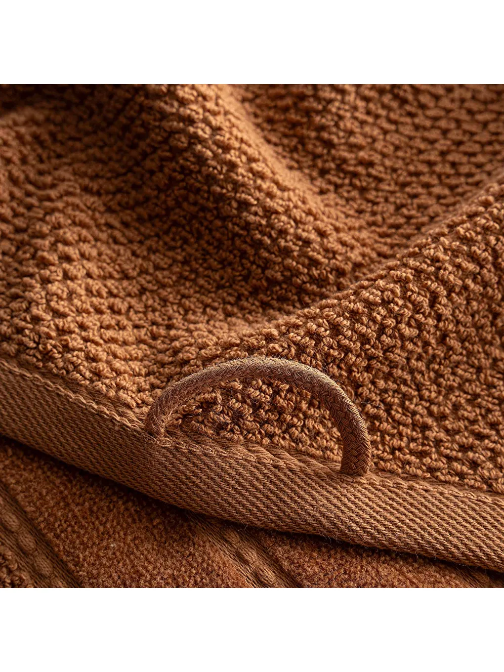 Turuncu Anna Yüz Havlusu %100 Pamuk Jakarlı Terra 50x90 Cm-2