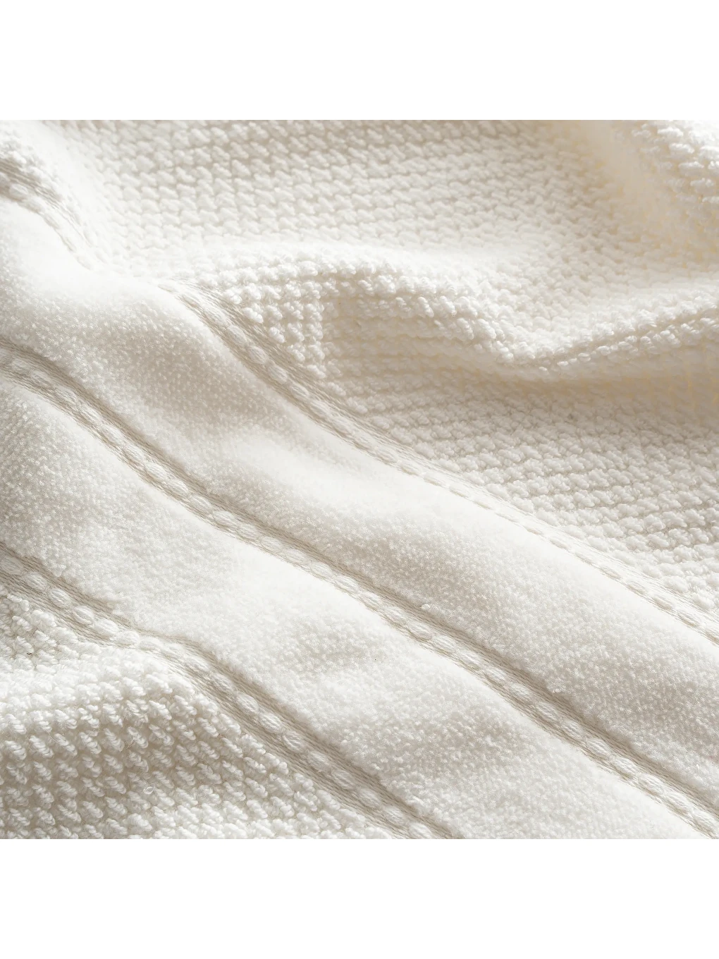 Ekru Anna Yüz Havlusu %100 Pamuk Jakarlı Krem 50x90 Cm-1