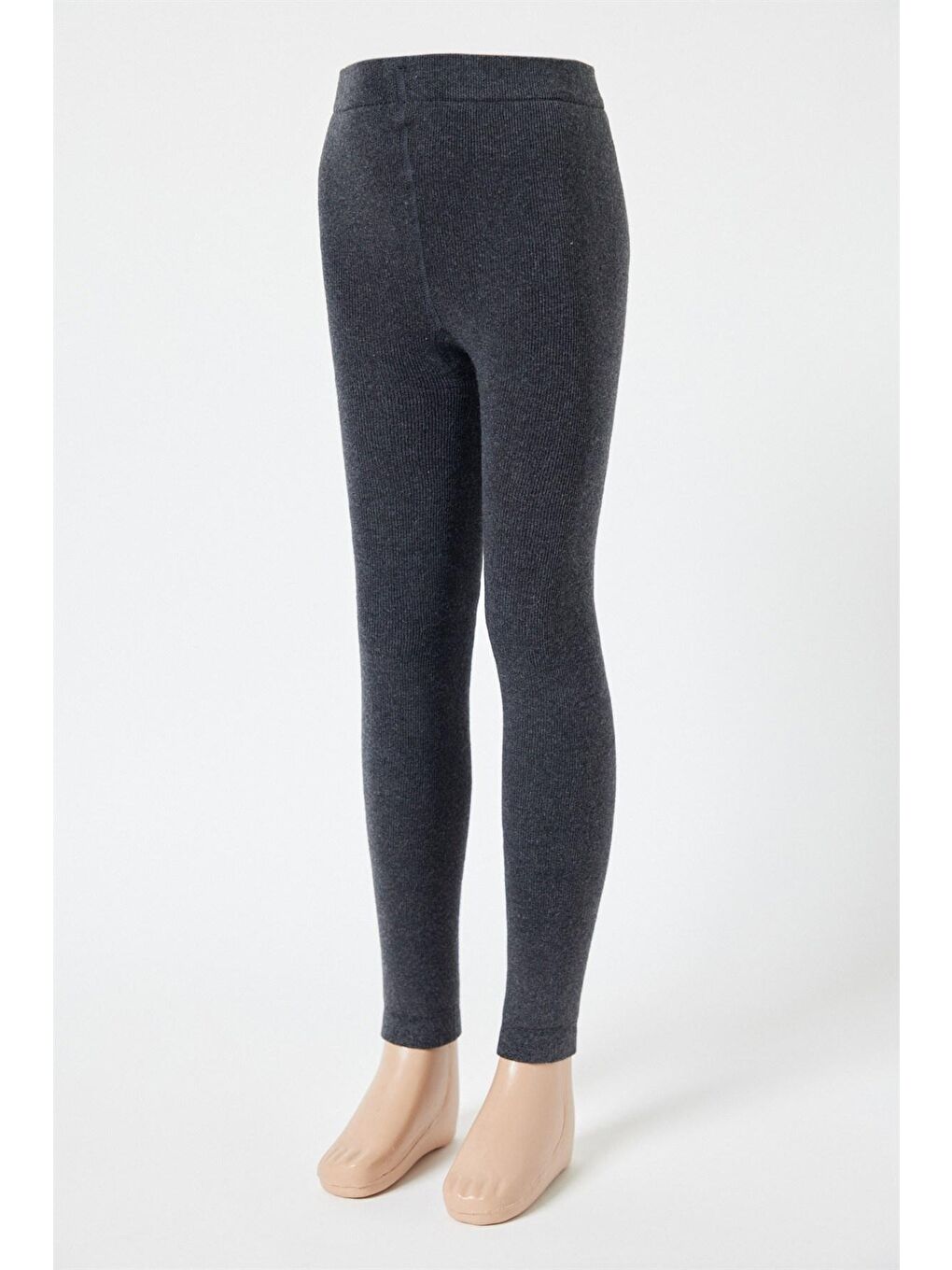 Kız Çocuk Antrasit Renkli İçi Polarlı Tayt