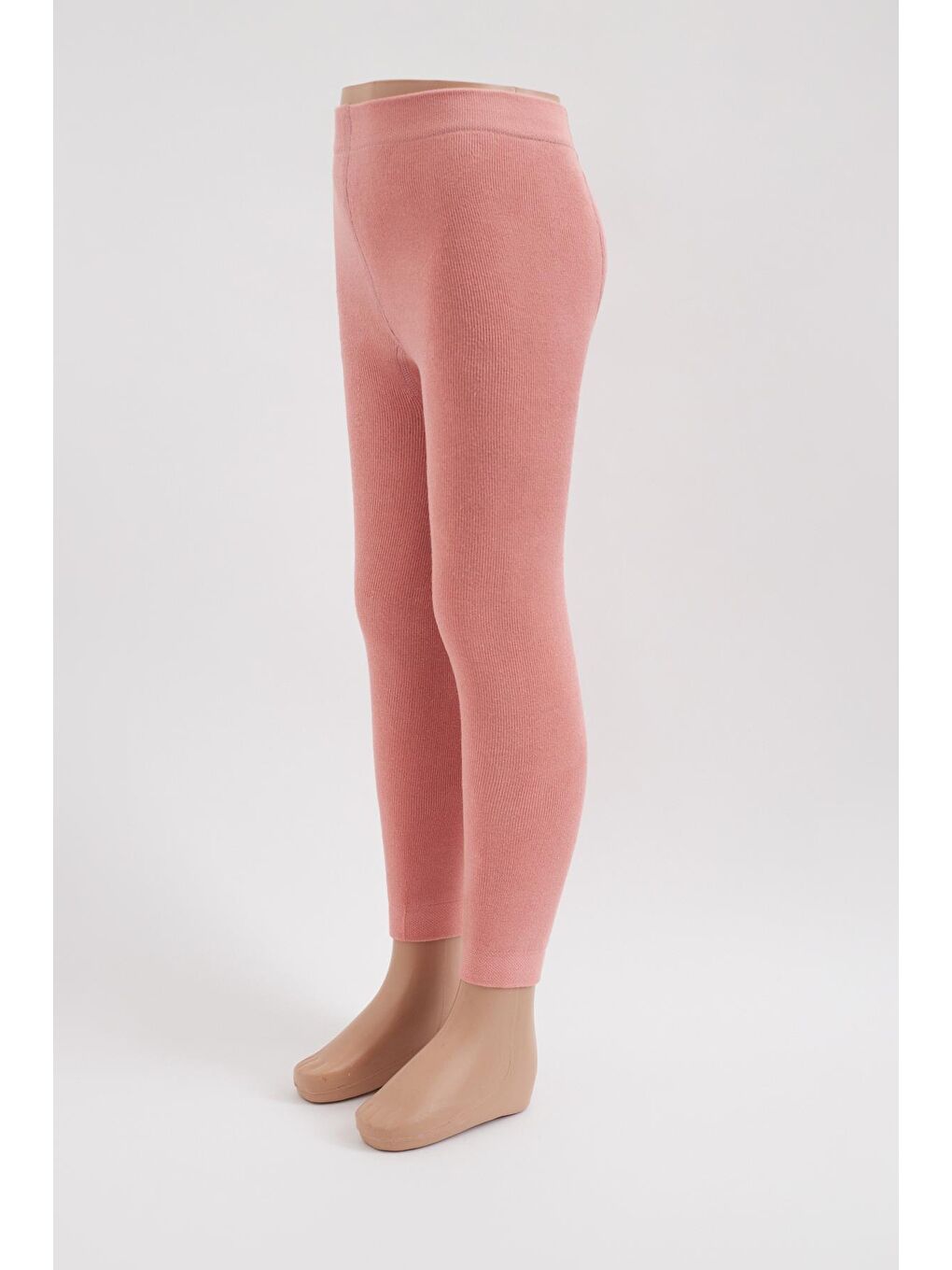 İçi Havlu Çocuk Tayt Antrasit Pembe