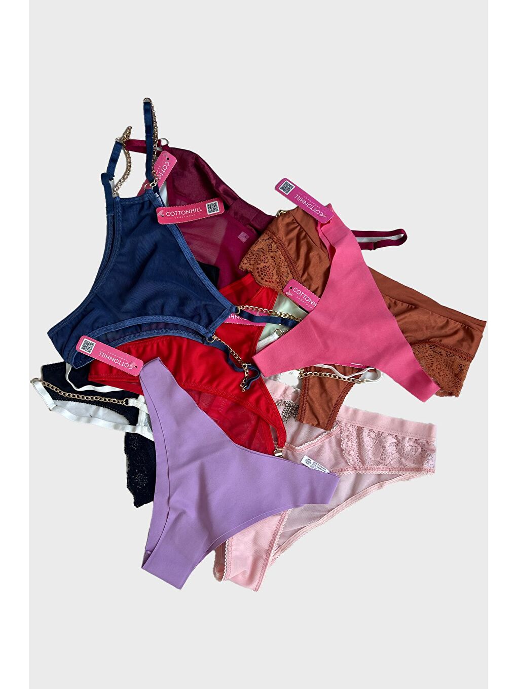 Karışık Kadın Bikini Külot Brezilya Külot Tanga Külot Karma Paket 5'Li-2