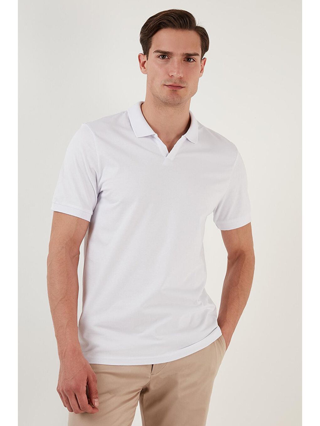 Buratti Beyaz Slim Fit Pamuklu Polo T Shirt 5902141 - 5