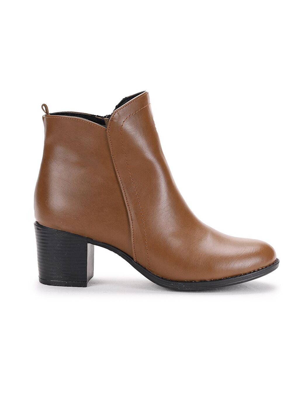 Bej Cilt 6 Cm Topuklu Kadın Bot Ayakkabı 8422-831-3