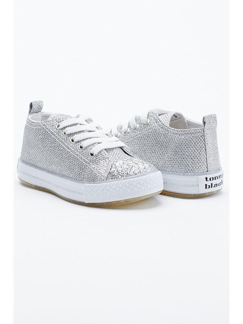 Gri Çocuk Unisex Gümüş Işıklı Spor Ayakkabı Tb998-2