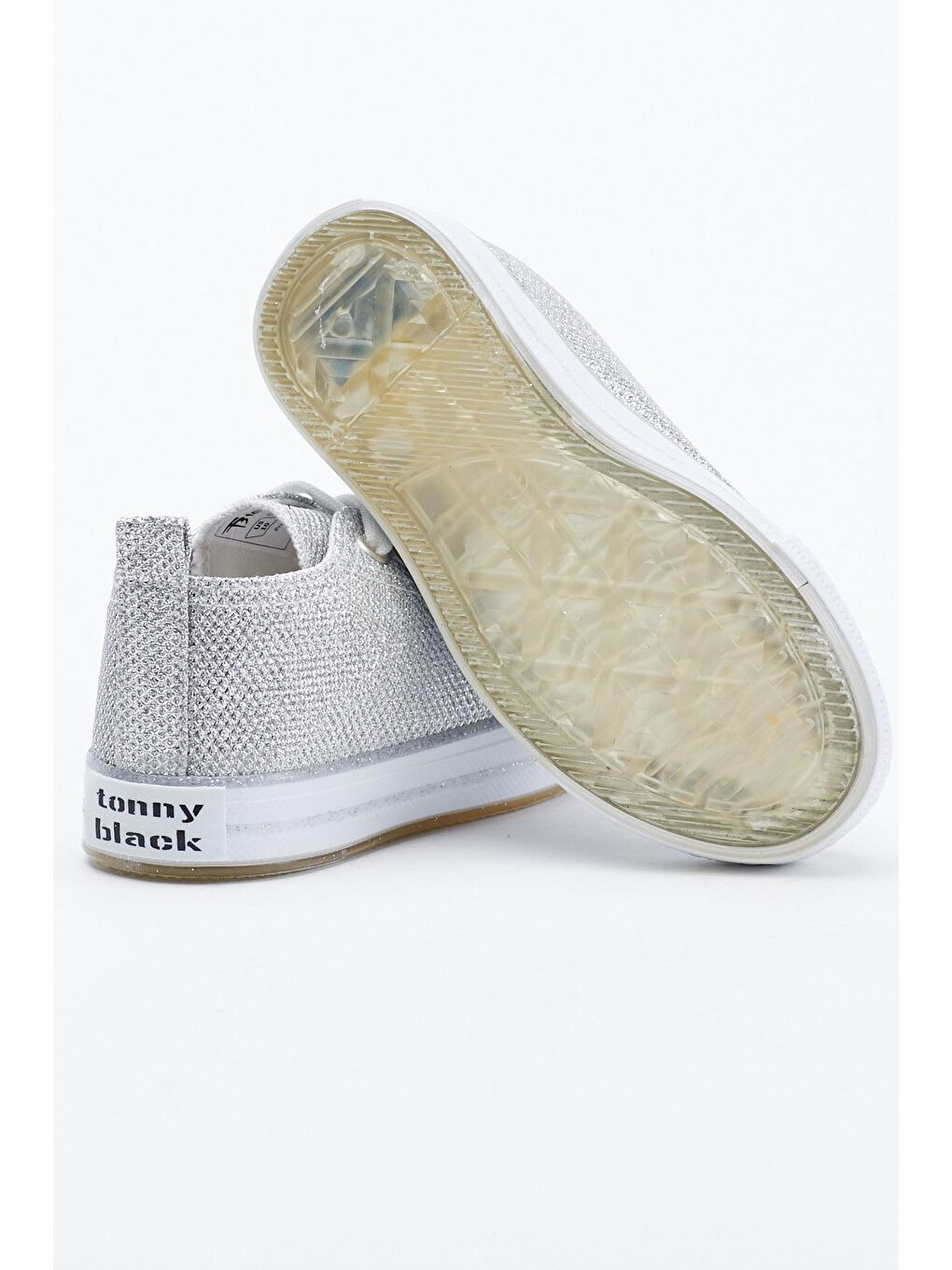 Gri Çocuk Unisex Gümüş Işıklı Spor Ayakkabı Tb998-3