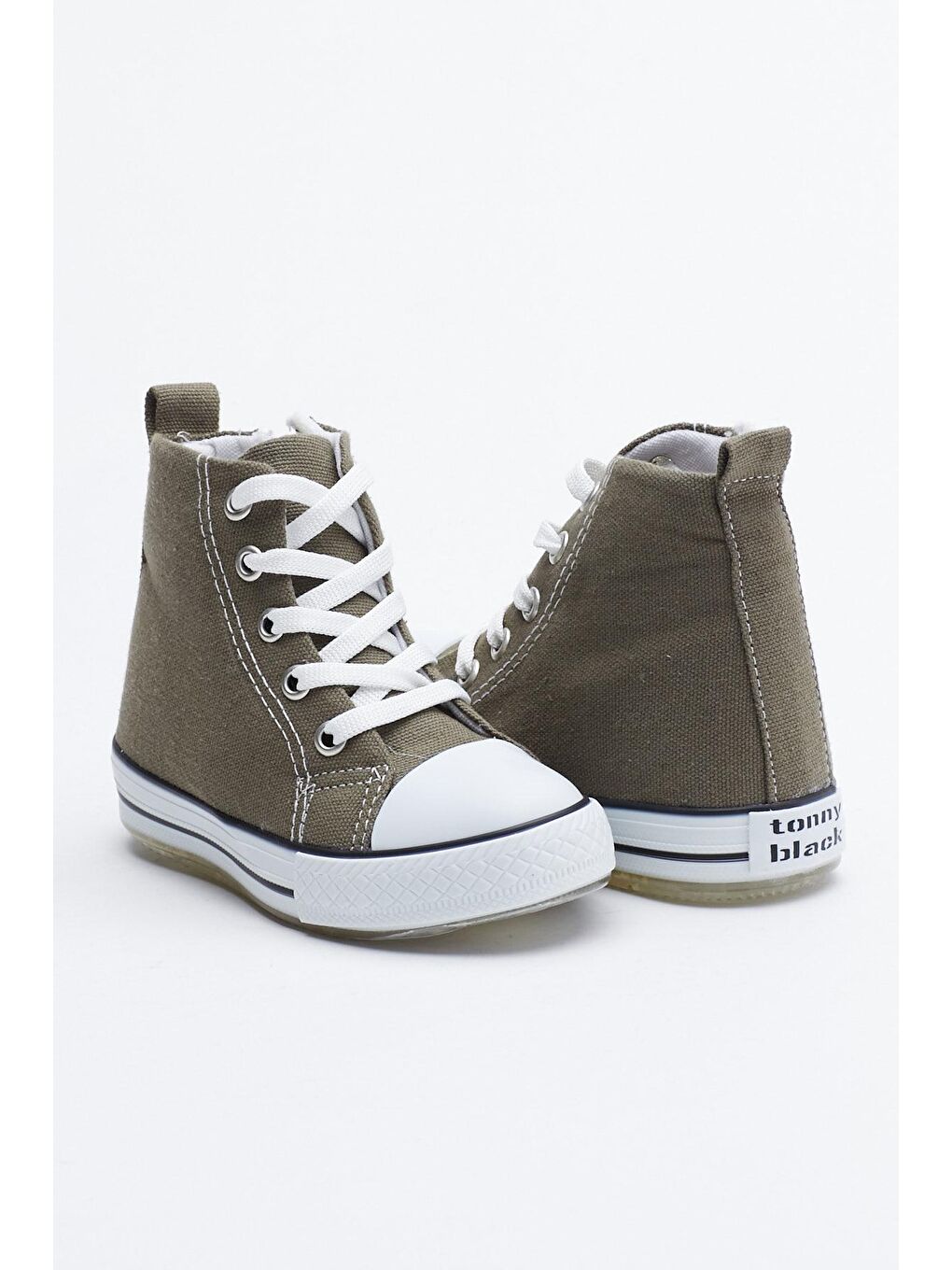 Çocuk Unisex Haki Işıklı Spor Ayakkabı Uzun Tb999-1