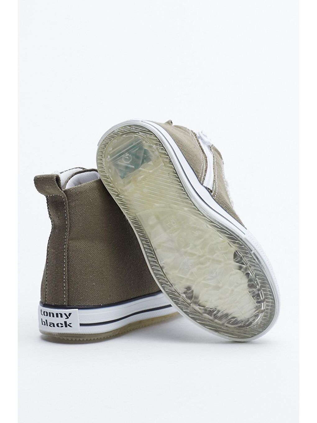 Çocuk Unisex Haki Işıklı Spor Ayakkabı Uzun Tb999-4