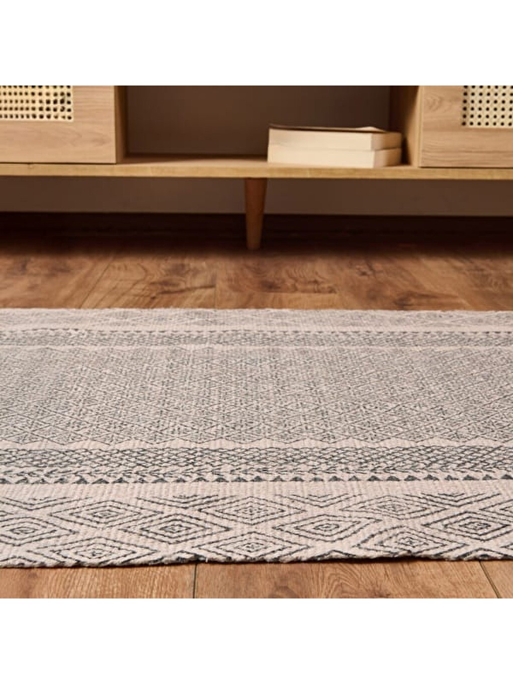 Soft Nipu Kilim - Gri - 80x150 Cm-2