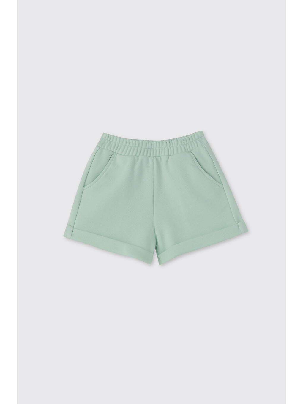 Yeşil Kız Bebek Örme Mint Şort