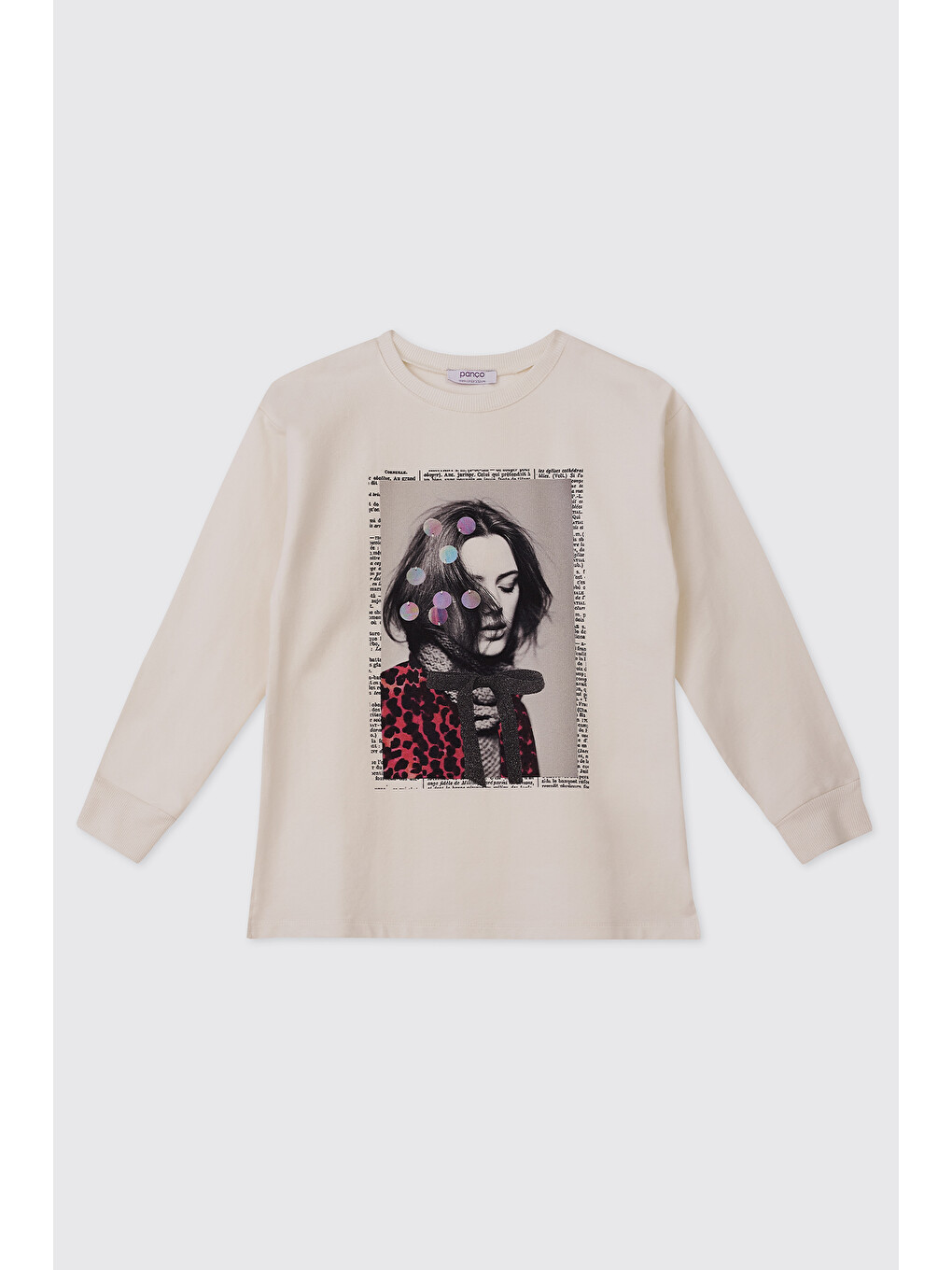 Kız Çocuk Ekru Sweatshirt
