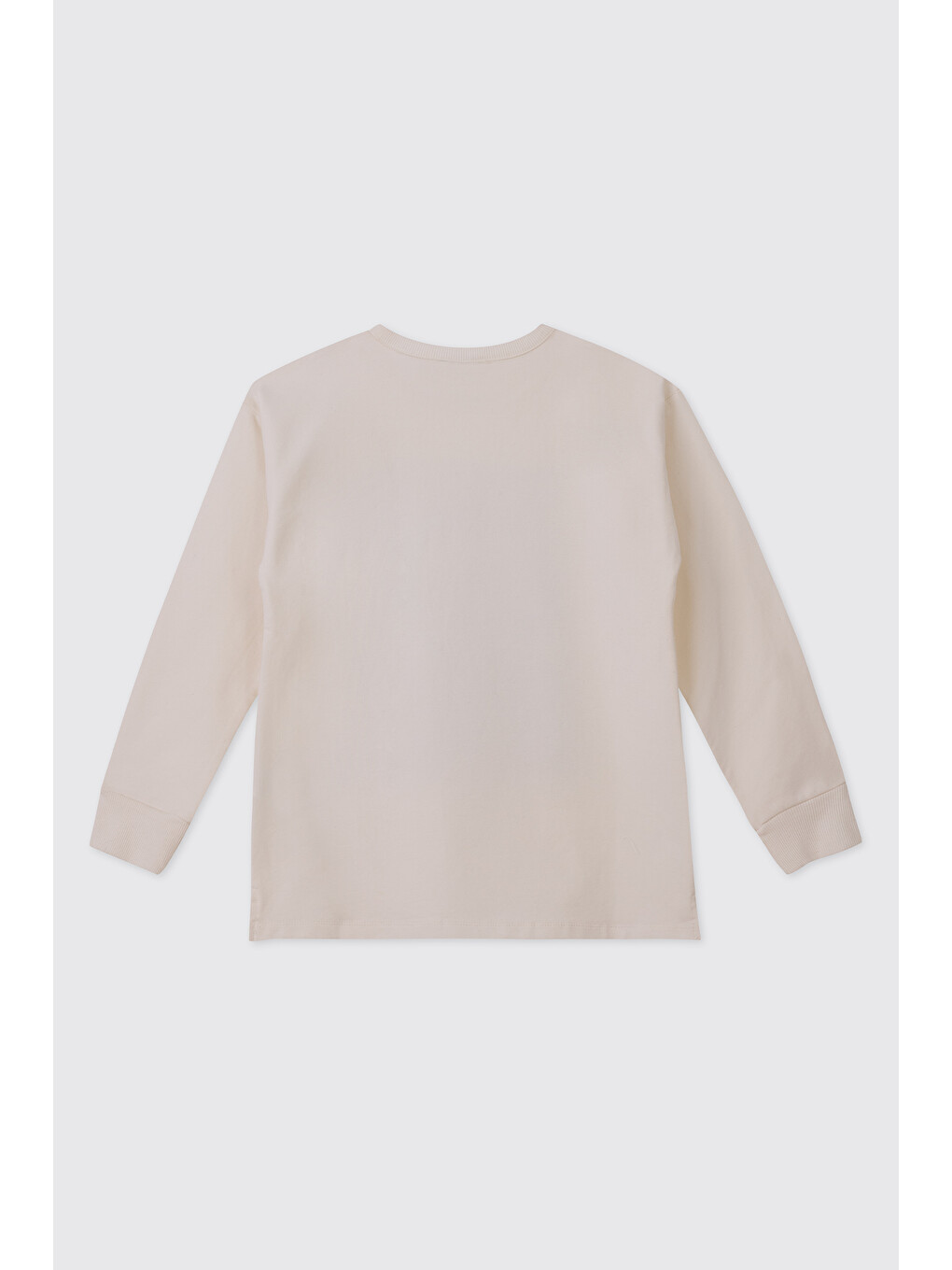 Kız Çocuk Ekru Sweatshirt-1