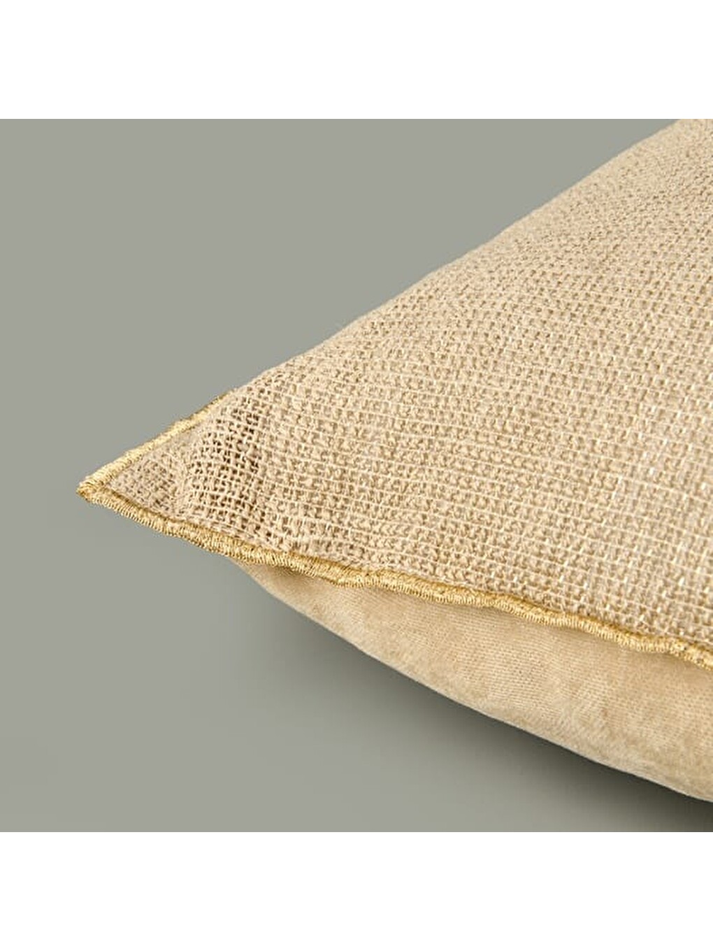 Soft Thiny Kırlent - Bej - 35x55 cm-6