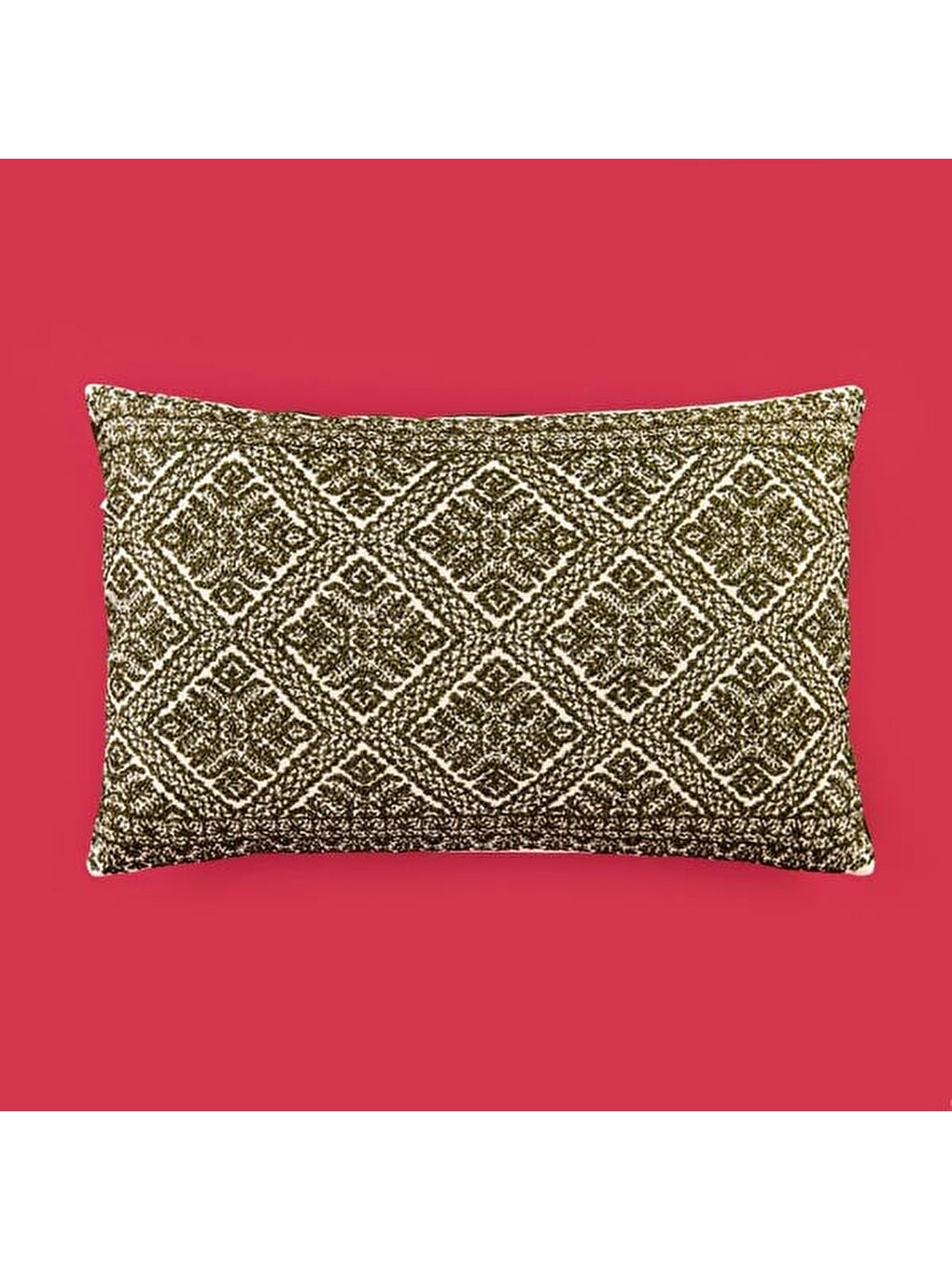 Soft Slice Kırlent - Yeşil - 35x55 cm-1
