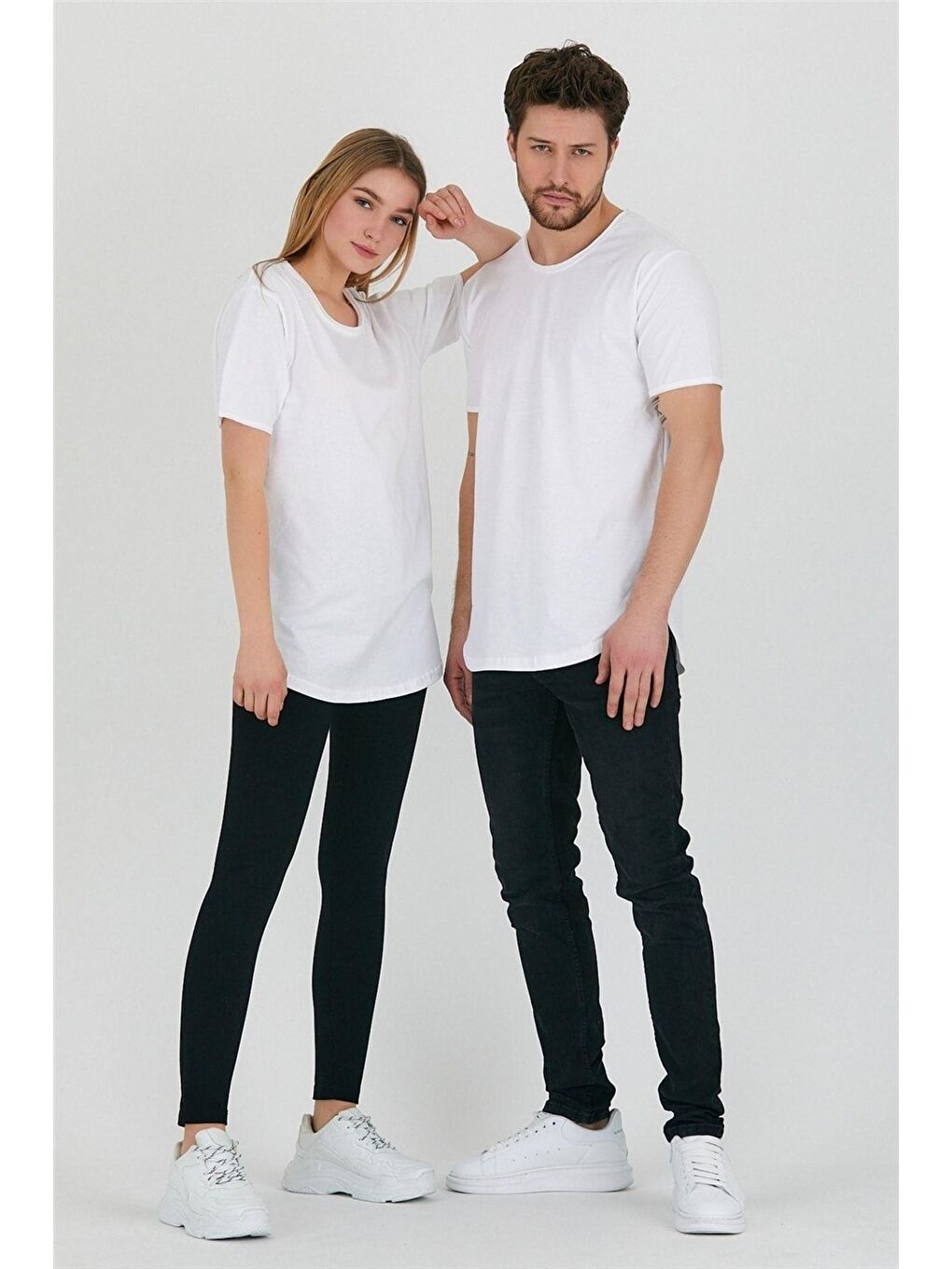 Tarz Cool Beyaz Unisex  Salaş Tişört - 1