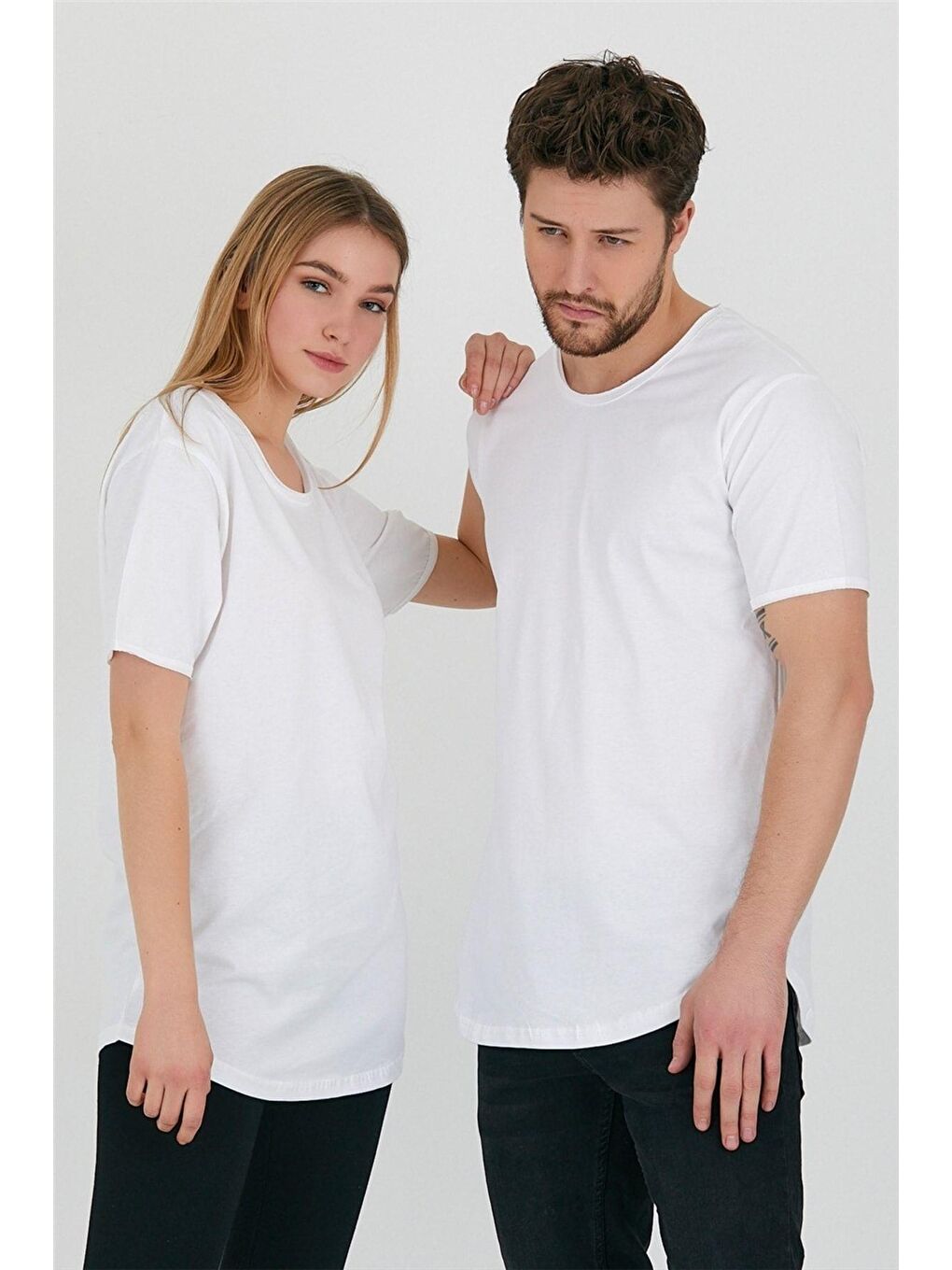 Tarz Cool Beyaz Unisex  Salaş Tişört - 2