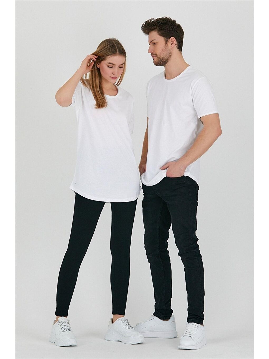 Tarz Cool Beyaz Unisex  Salaş Tişört - 5